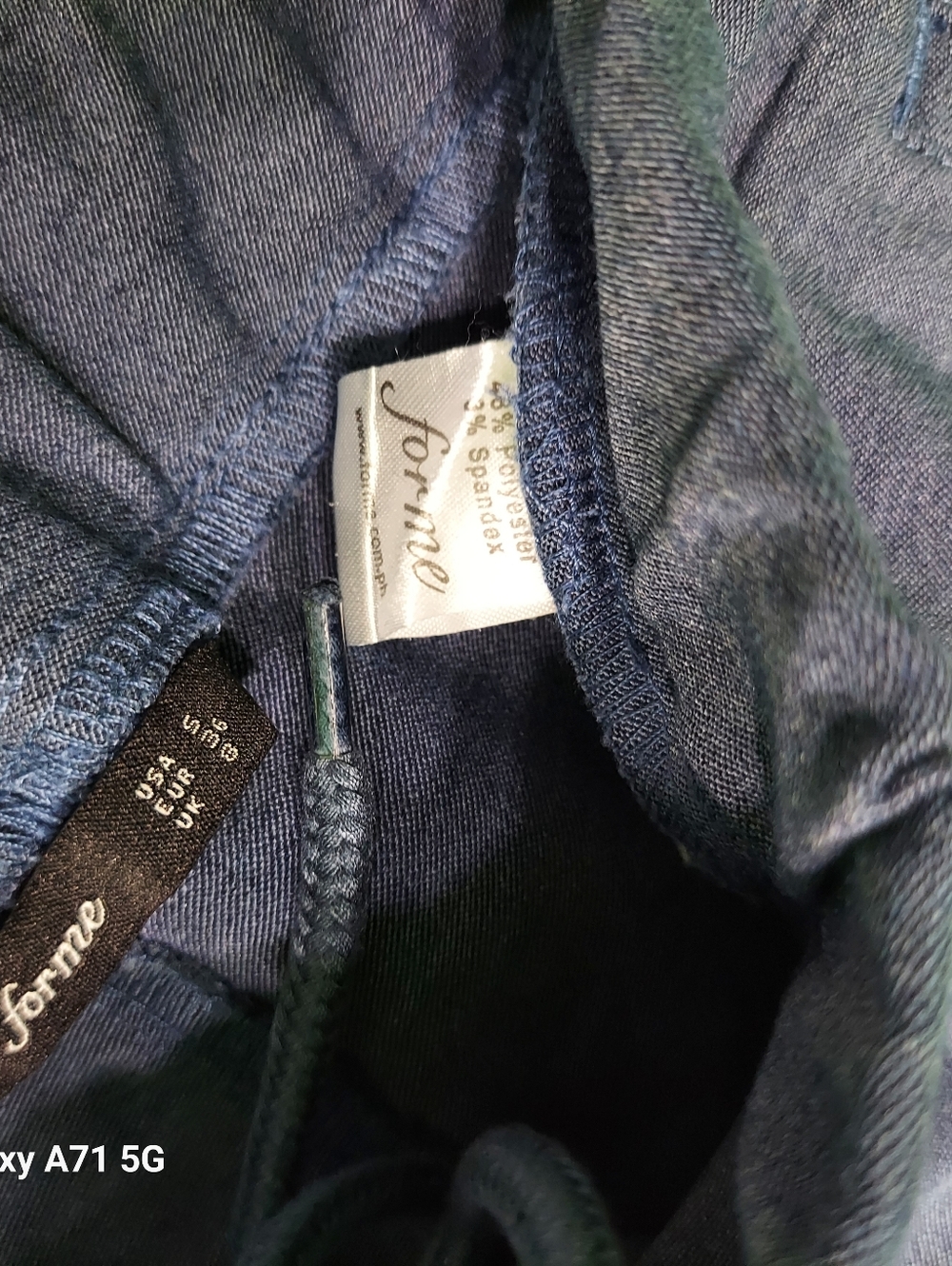 Blue Drawstring Capri Pants - Picture 11 of 11